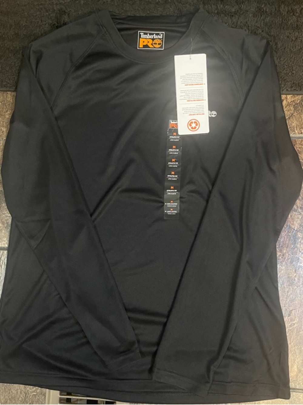 Timberland PRO Black Long-Sleeve Crew Performance Shirt